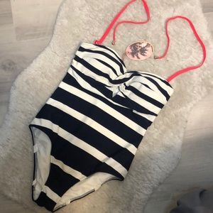 NWT Ted Baker Striped One-Piece Swimsuit